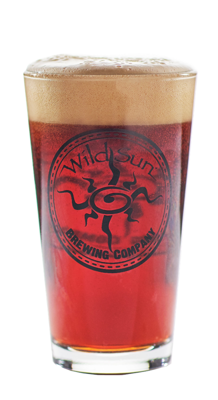 Sunset Red in a glass