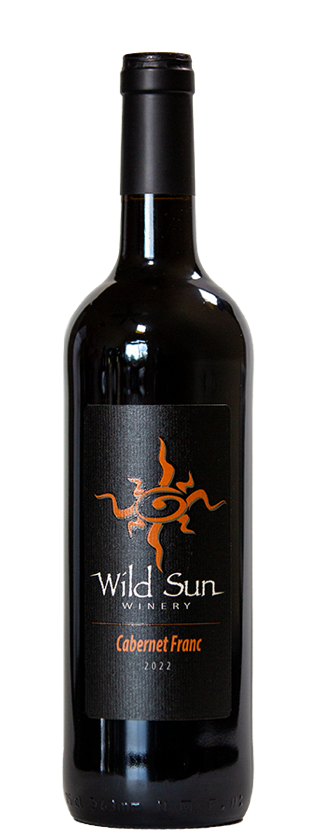 Bottle of Cab Franc wine